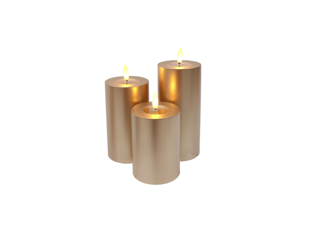 LED  Flickering Candles | Set of 3