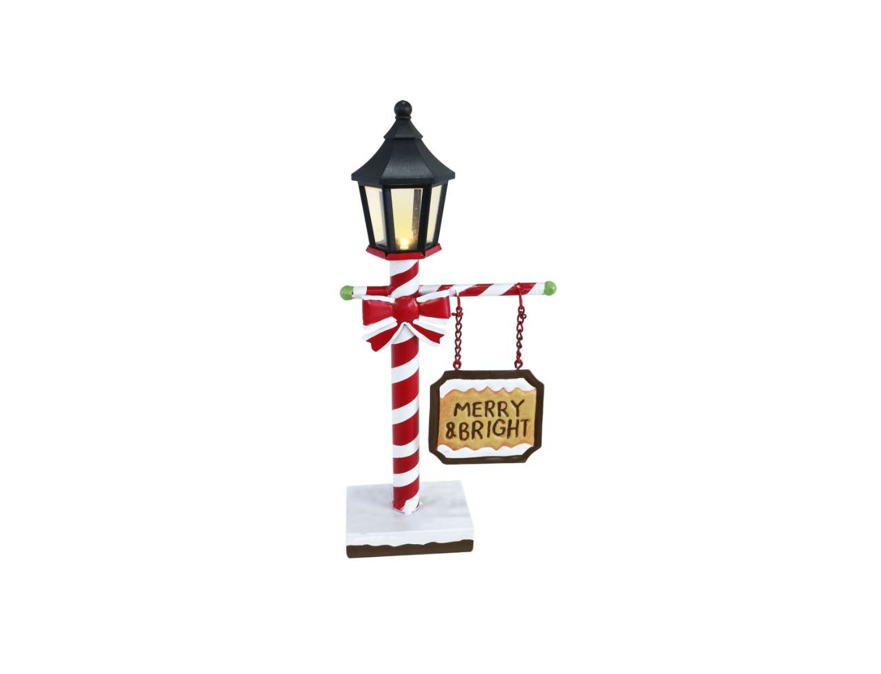 Christmas Light up Metal Lamp with Signs