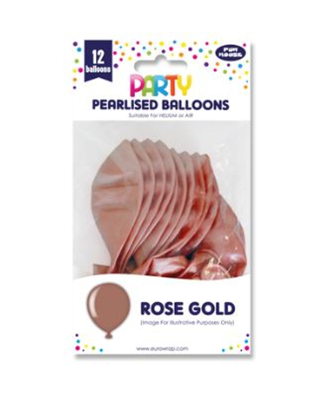 Balloons Rose Gold  | Pack of 12