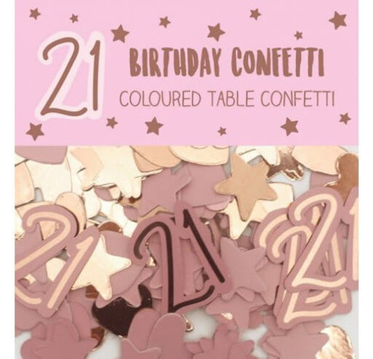 Rose gold confetti | age 21