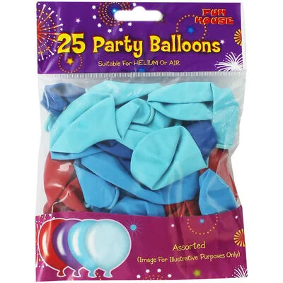 Blue party balloons | 25 Pcs