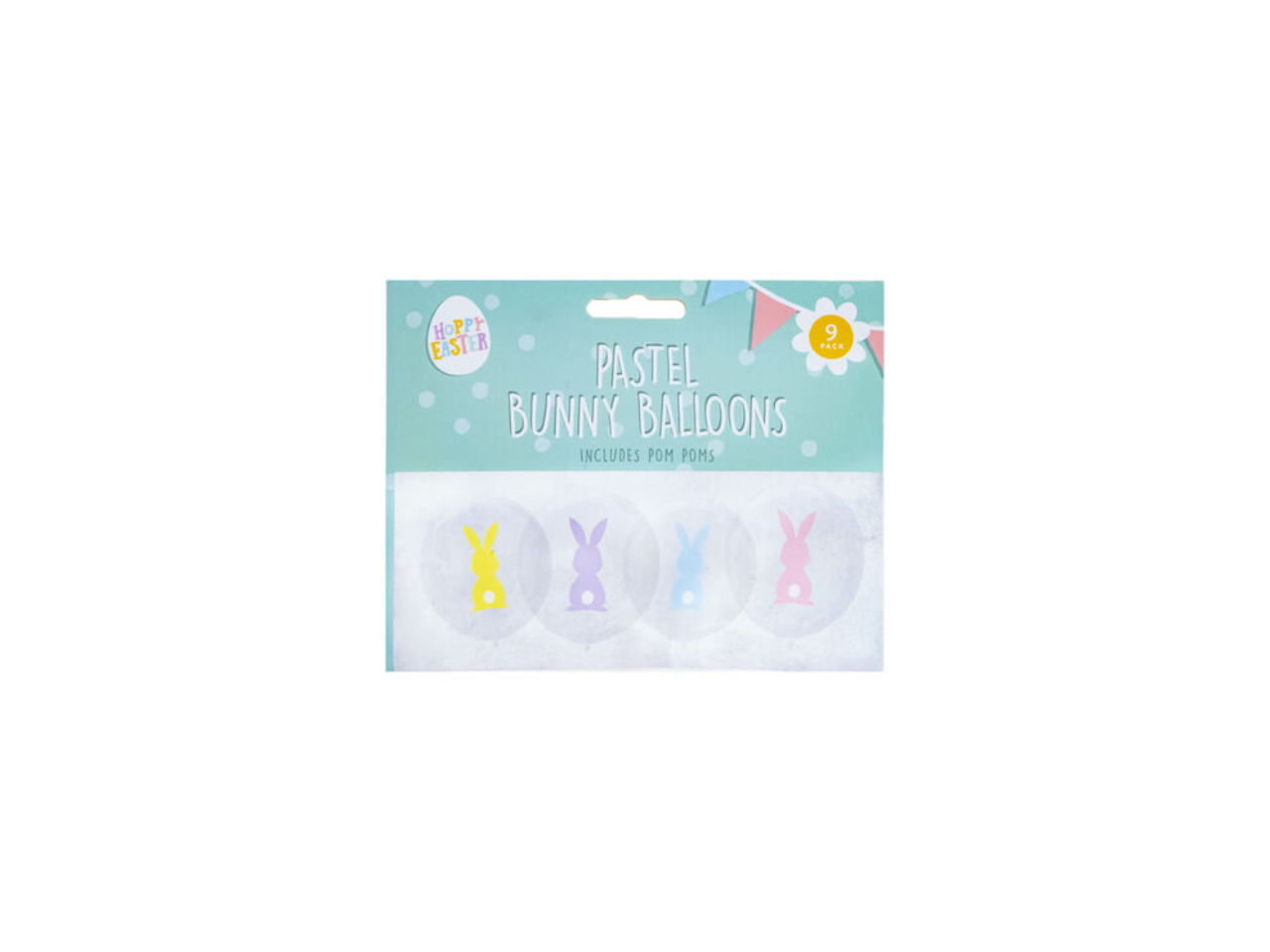 Easter Pastel Bunny Balloons | 9Pcs