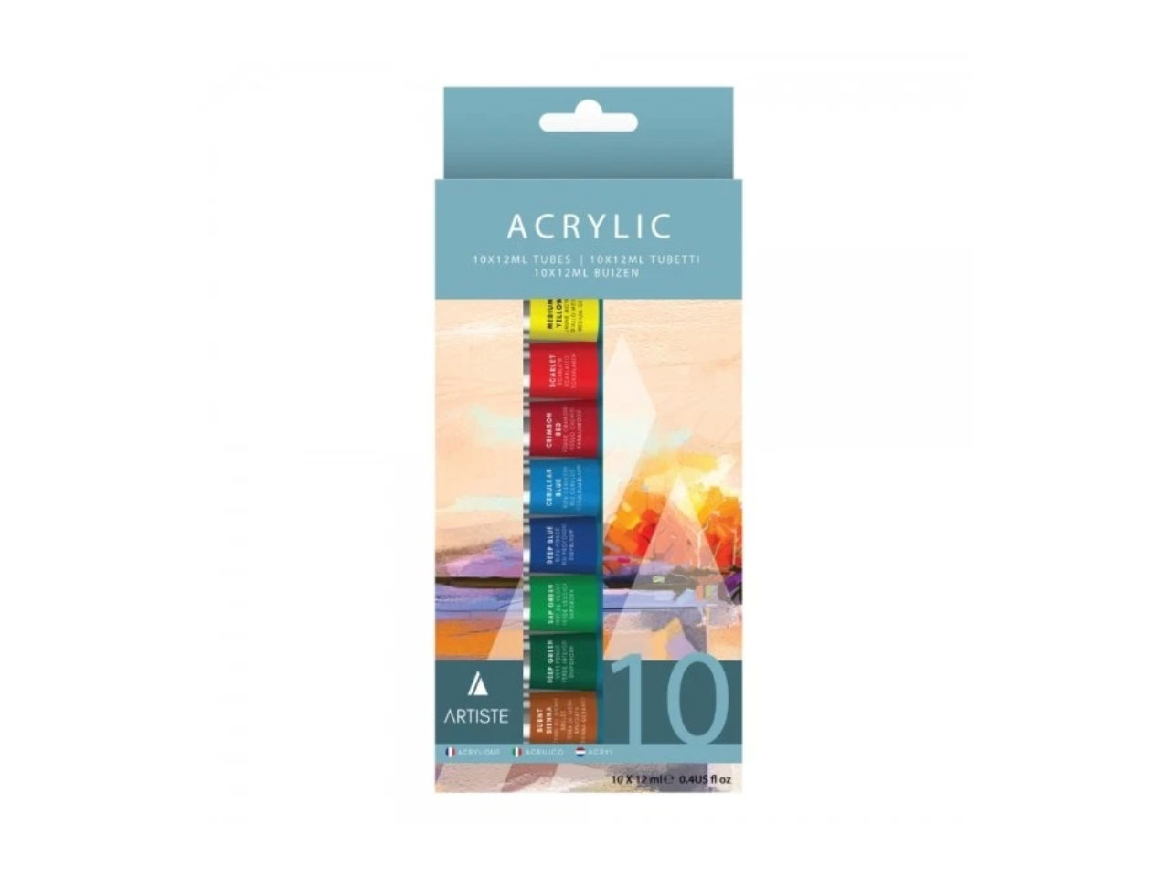 Acrylic Paint Set 10 Pcs | 12 ml | Best Painting Supplies Malta 