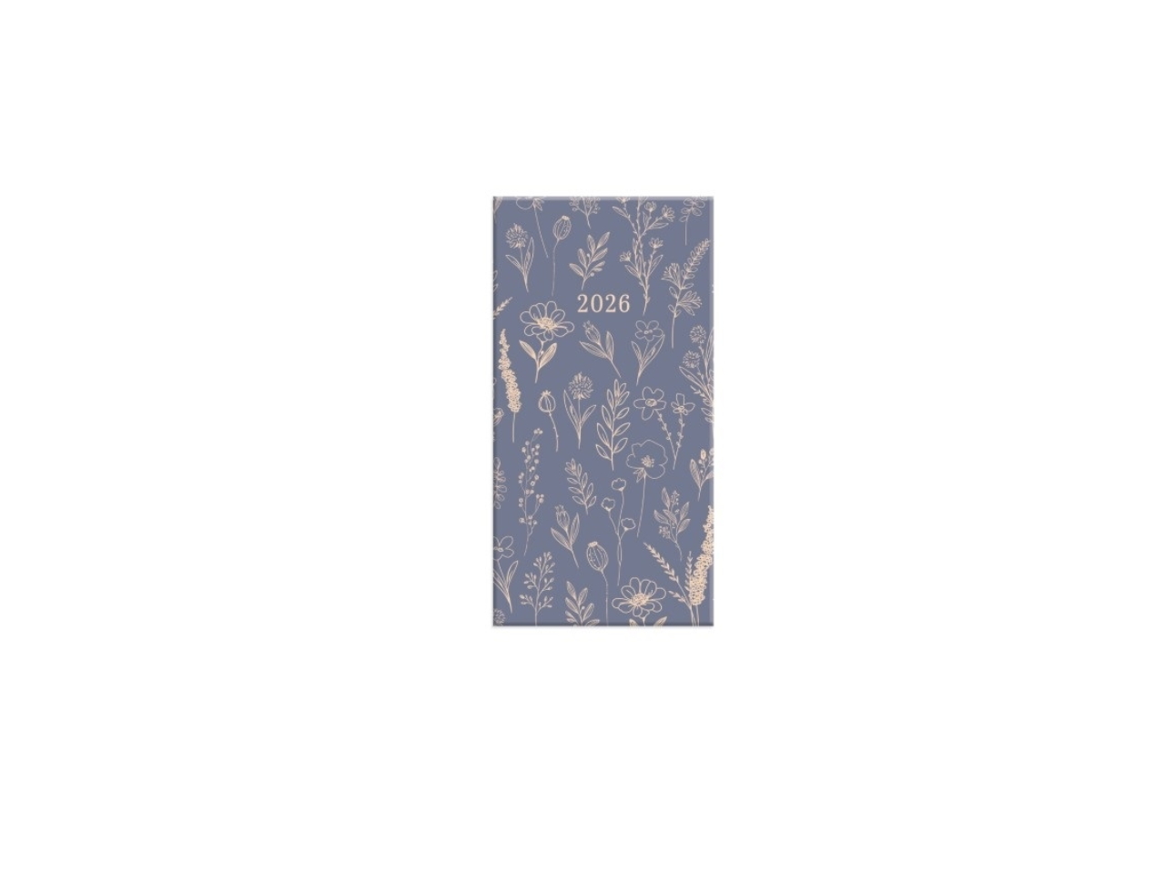Wild Bloom Slim Diary 2026