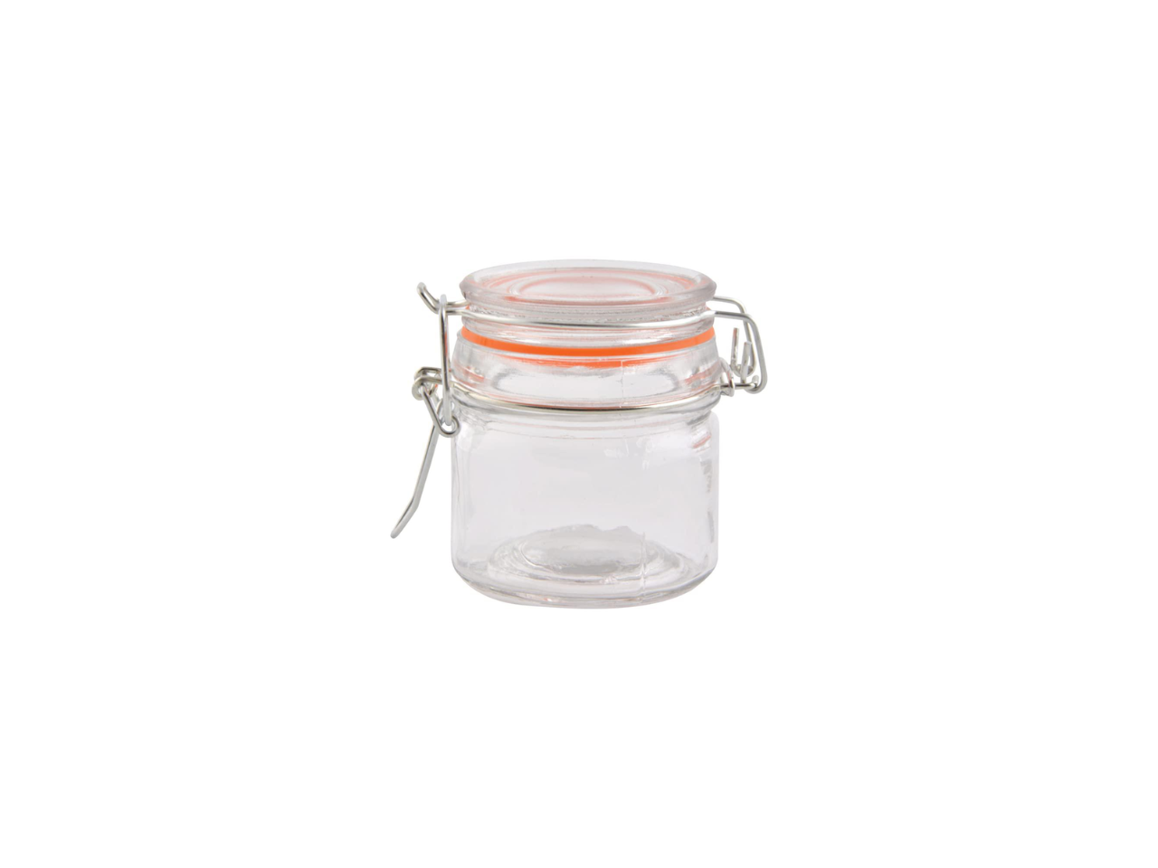 Glass Jar With Airtight Metal Clip