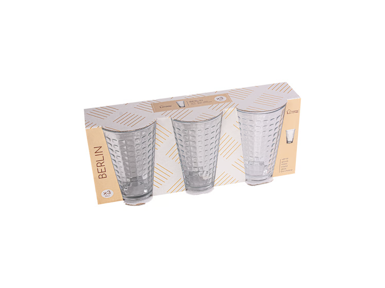 Berlin Drinking Glasses | 3 Pcs