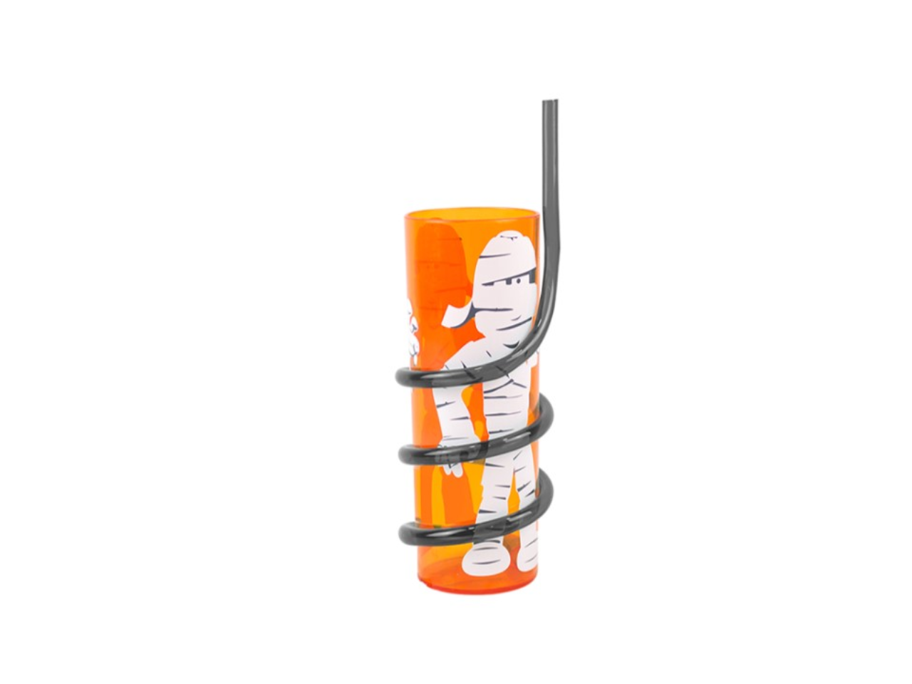 Halloween Spiral Straw Tumbler