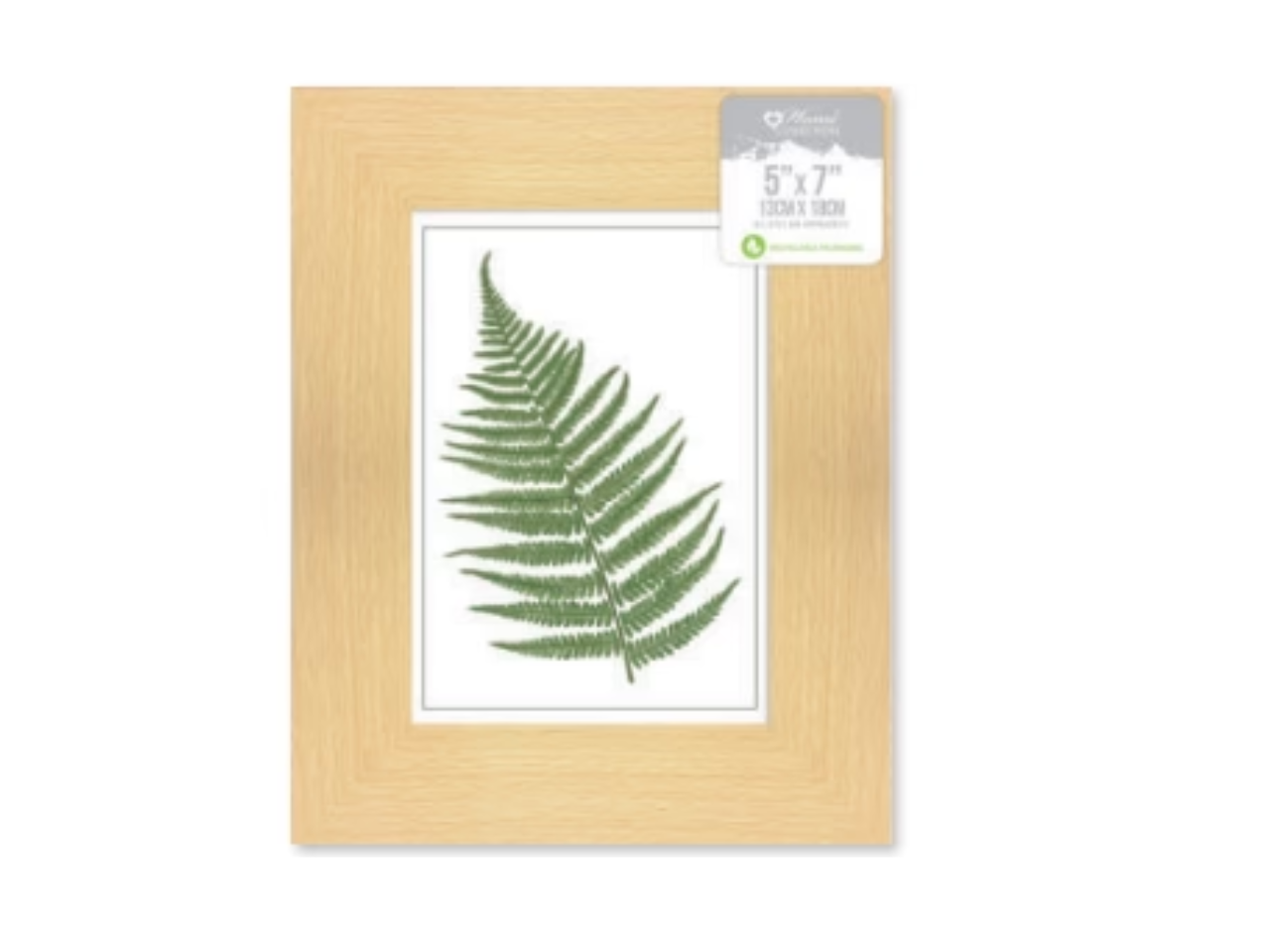 Norfolk Glass Frame Beech 5X7