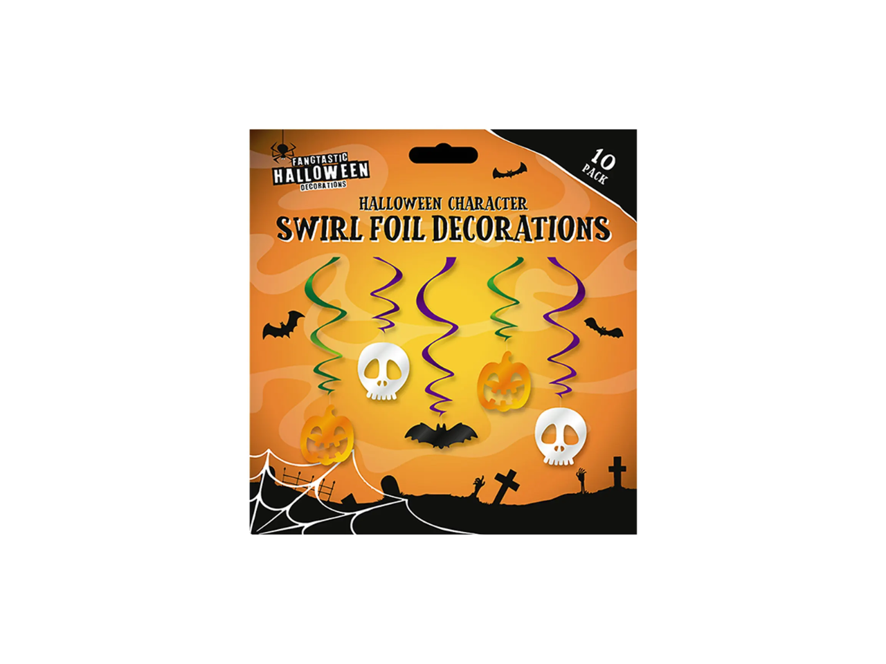 Halloween Swirl Foil Decoration