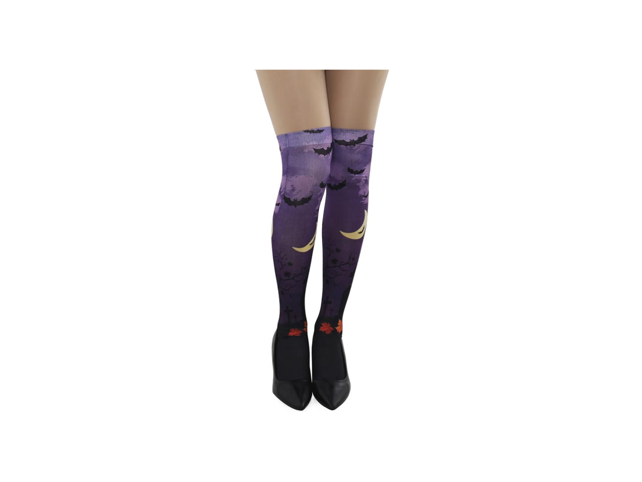 Purple Bat Stockings | One Size