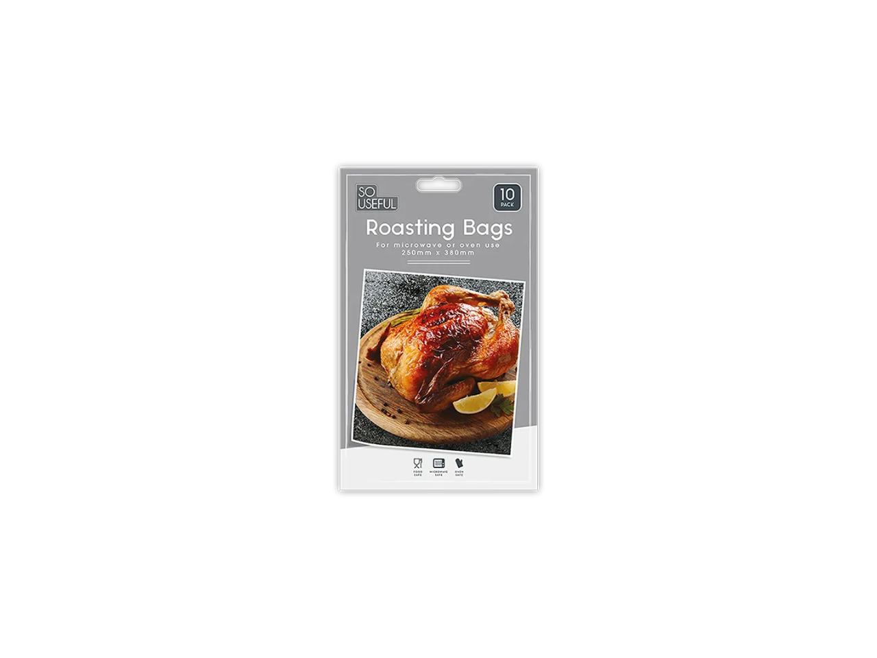 Roasting Bags  With Clip Strip | Pack of 10