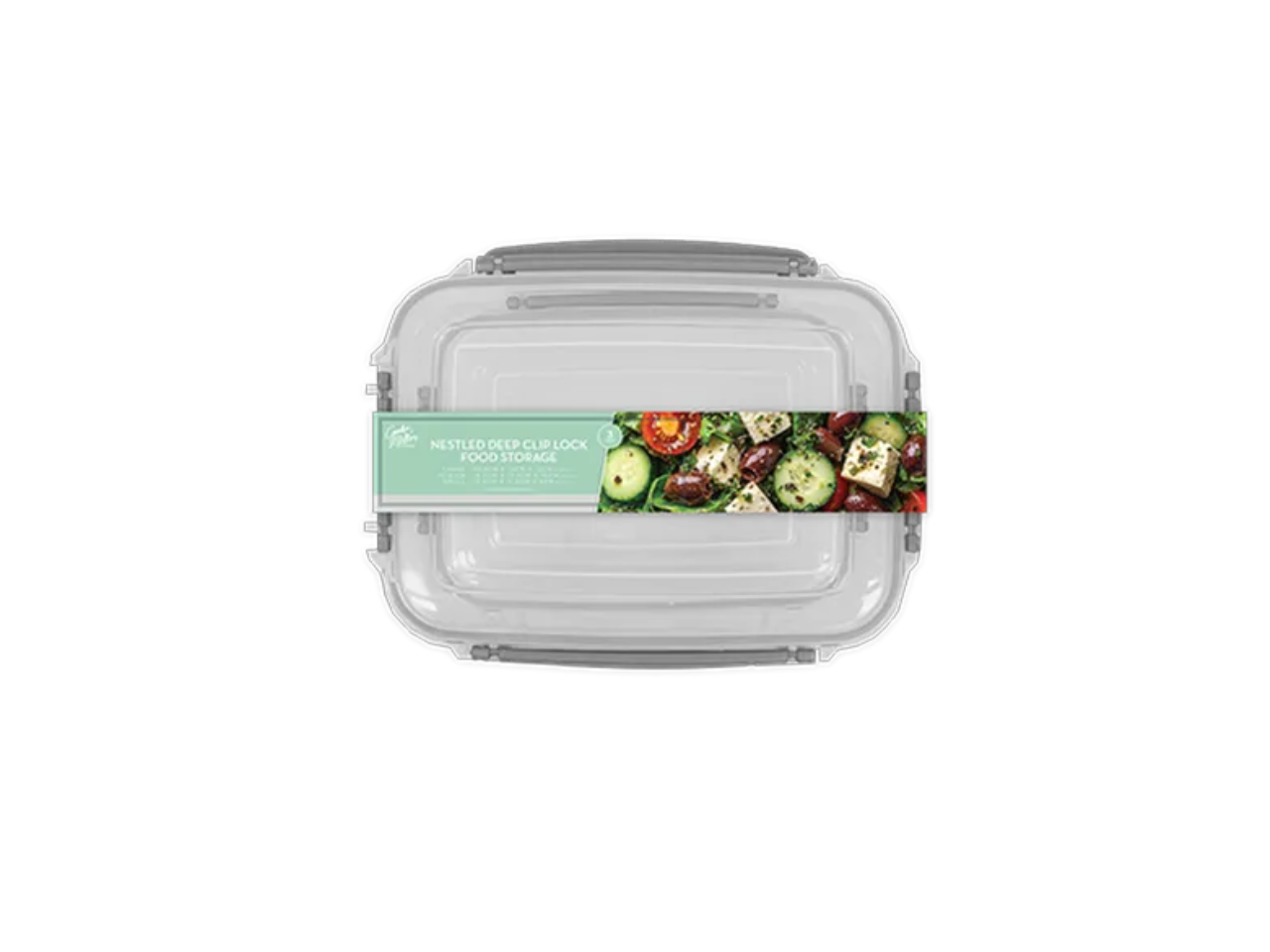 Nestled Deep Clip Lock Food Storage | 3Pcs