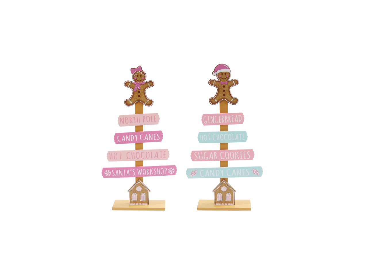 Christmas Gingerbread Tree Sign