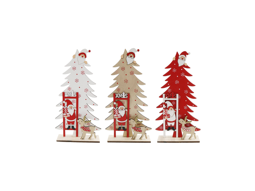 Table Tree With Santa Climbing Decoration