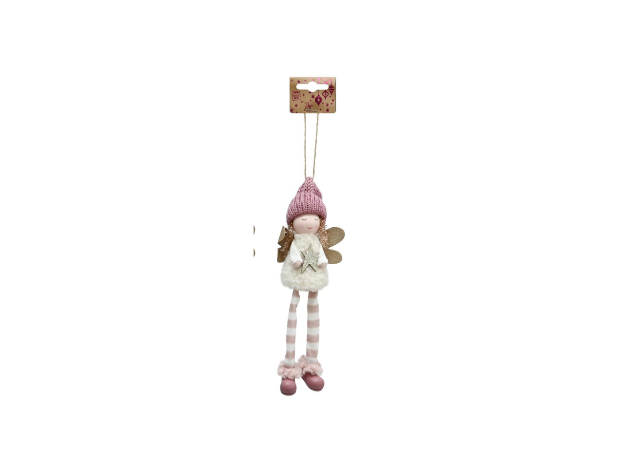 Hanging Woolly Fairy With Dangling Legs