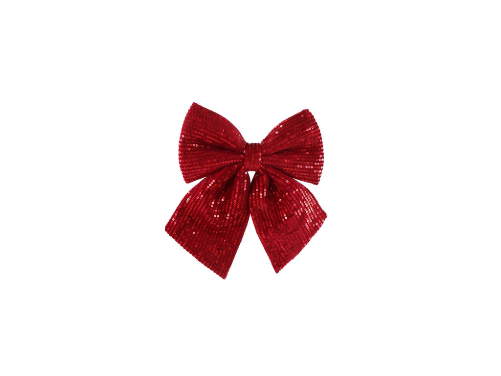 Christmas Velveteen Bow Sequins | 20X26CM