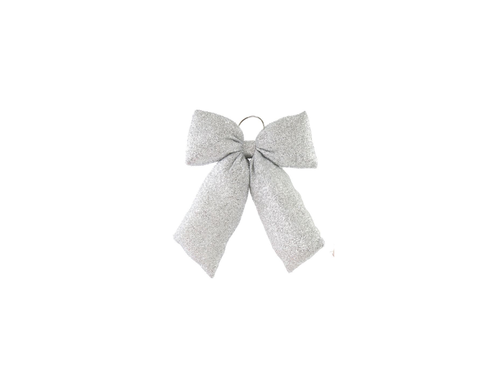 Puffy Tinsel Door Bow | 29X45CM