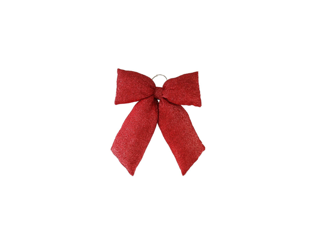 Puffy Tinsel Door Bow | 29X45CM
