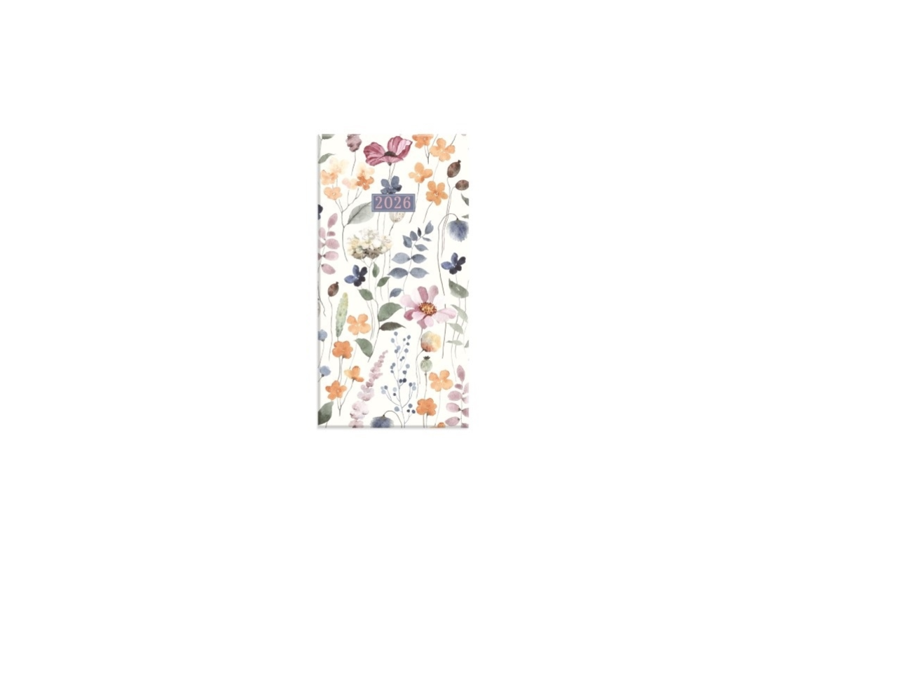 Wild Bloom Slim Diary 2026