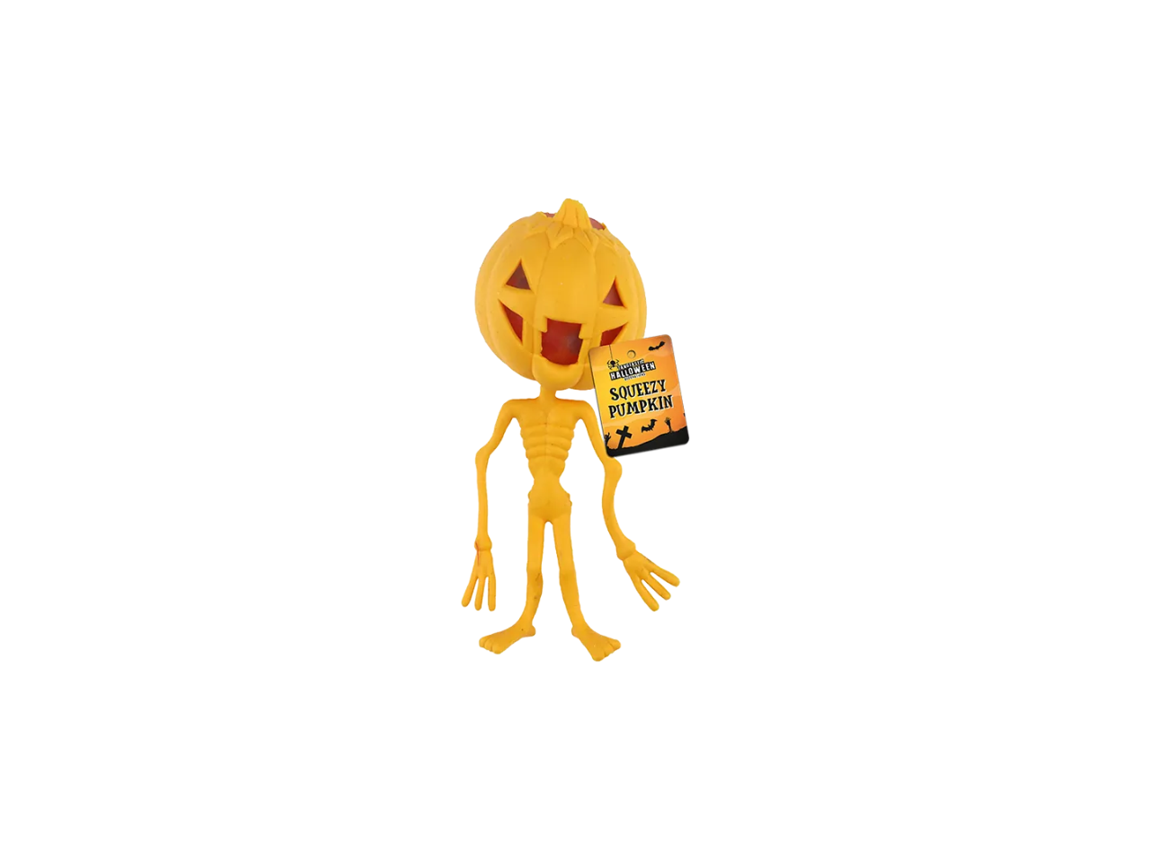 Halloween Squeeze Pumpkin Toy with Beads