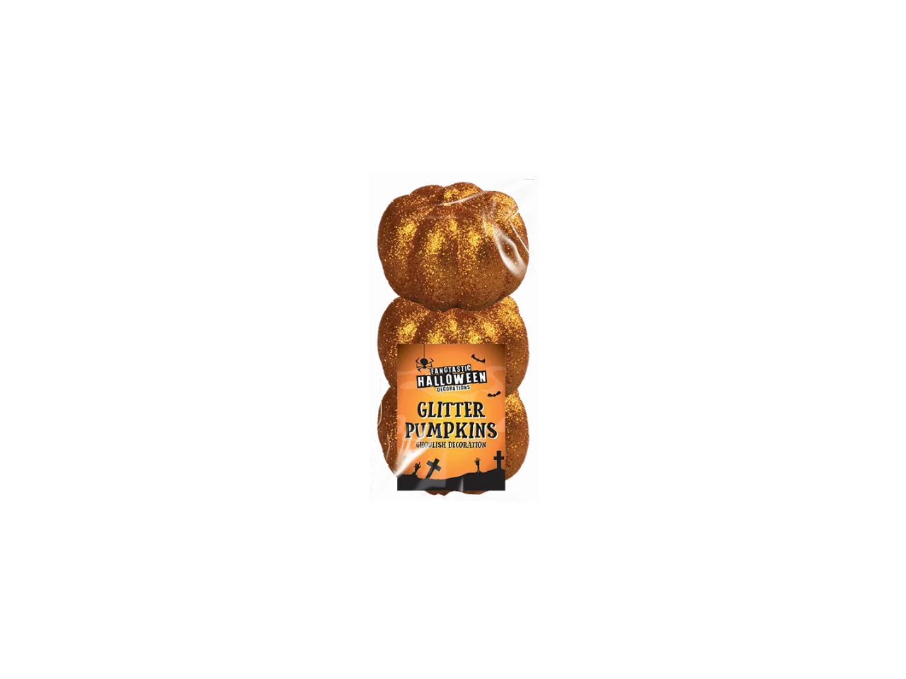 Foam Glitter Pumpkins | 3Pcs