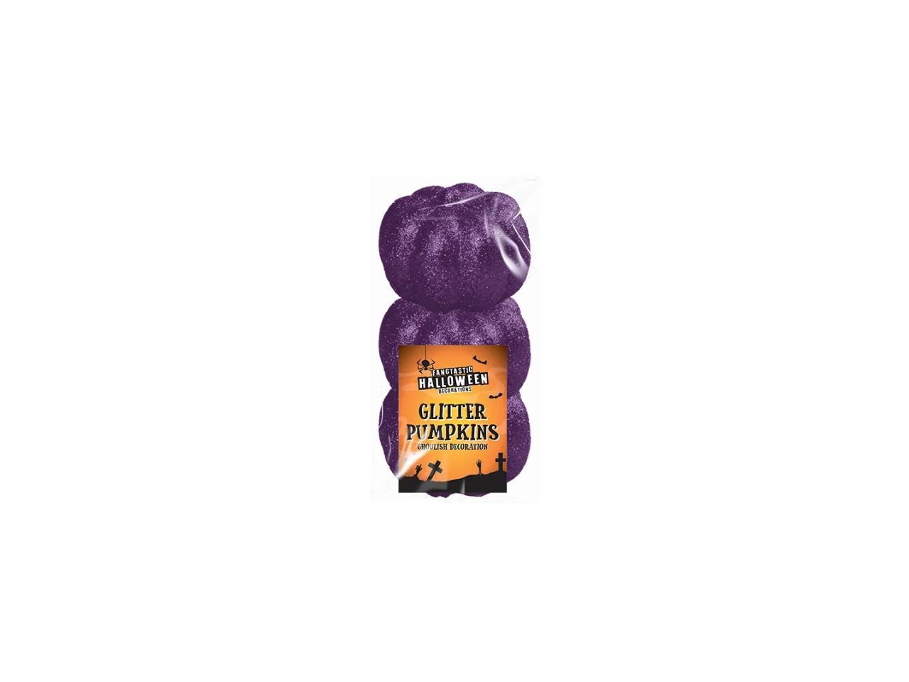 Foam Glitter Pumpkins | 3Pcs