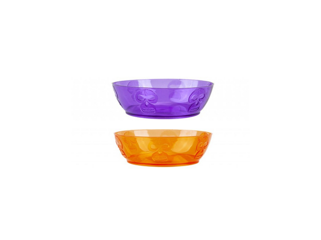 Sugar Skull Plastic Bowl