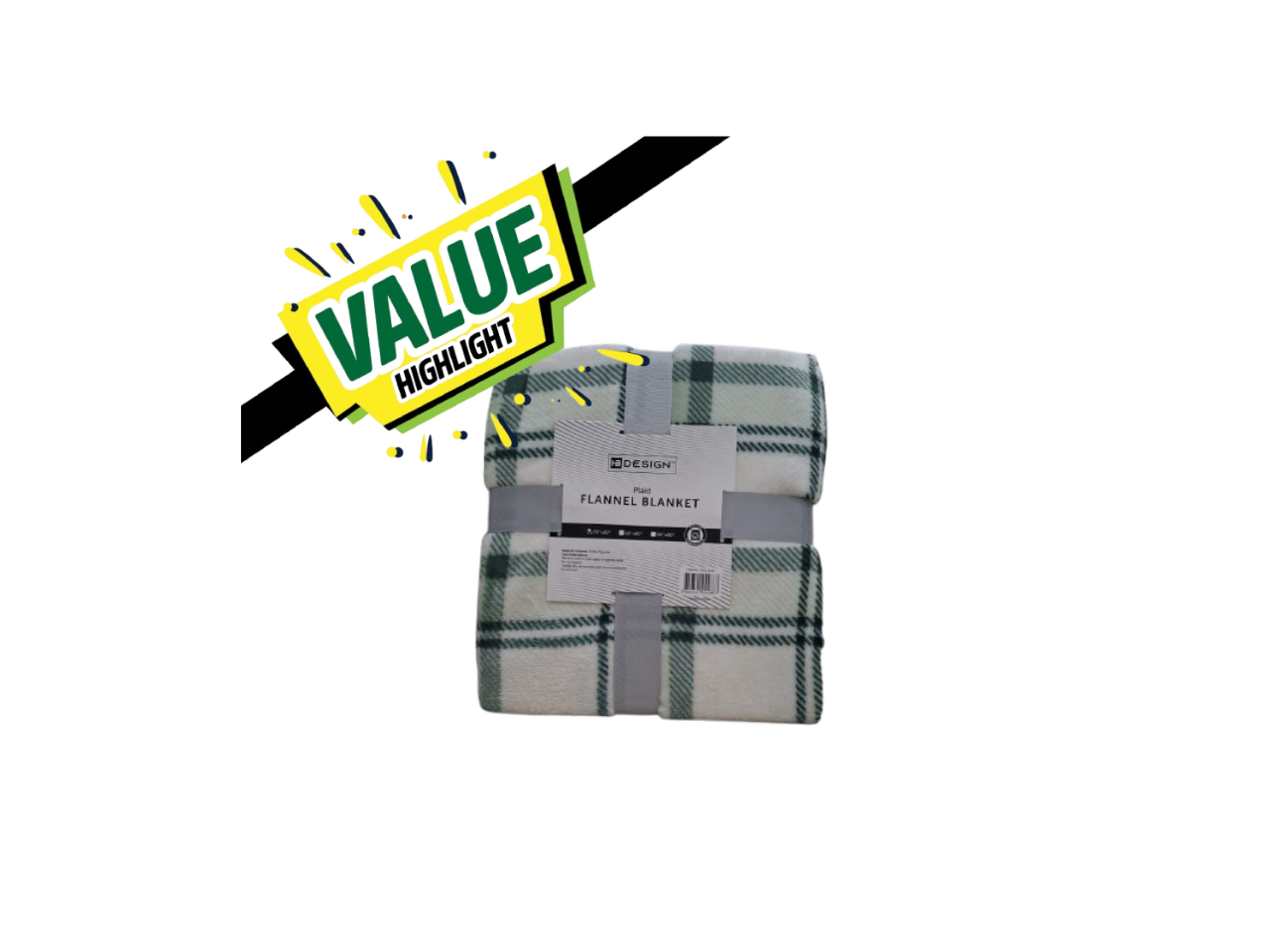 Plaid Flannel Blanket | 127X152cm
