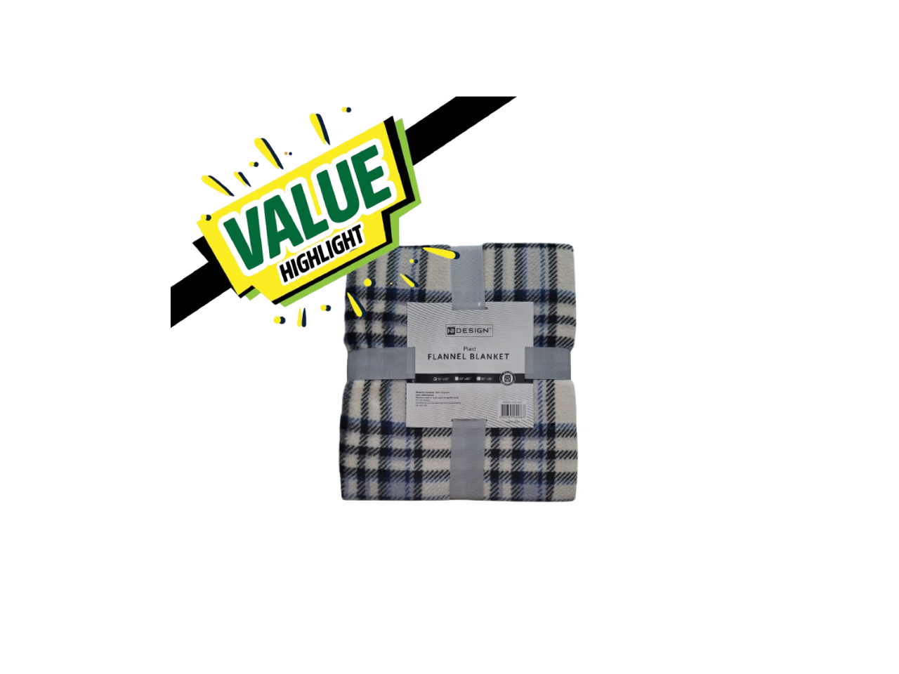 Plaid Flannel Blanket | 127X152cm