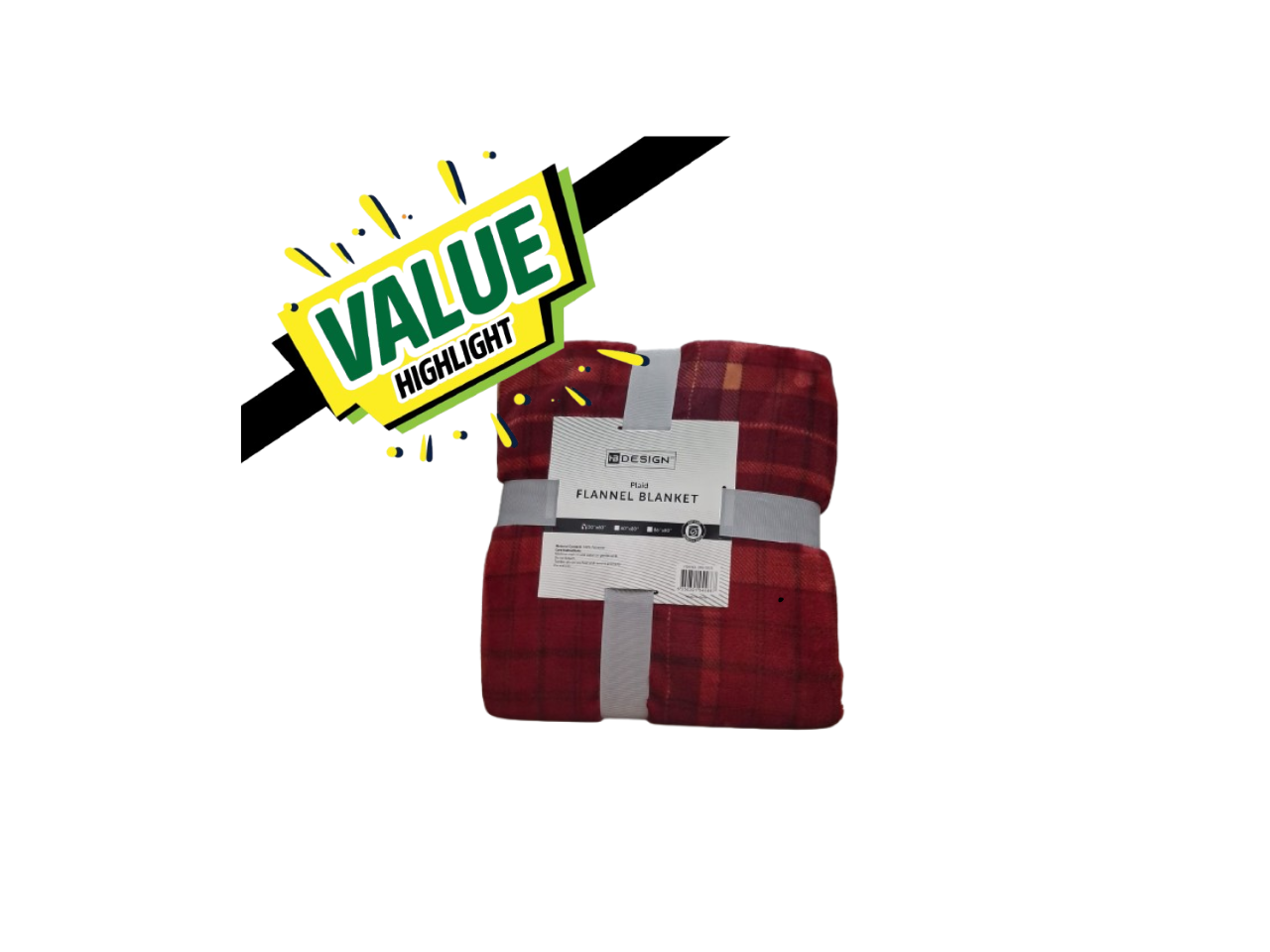 Plaid Flannel Blanket | 127X152cm
