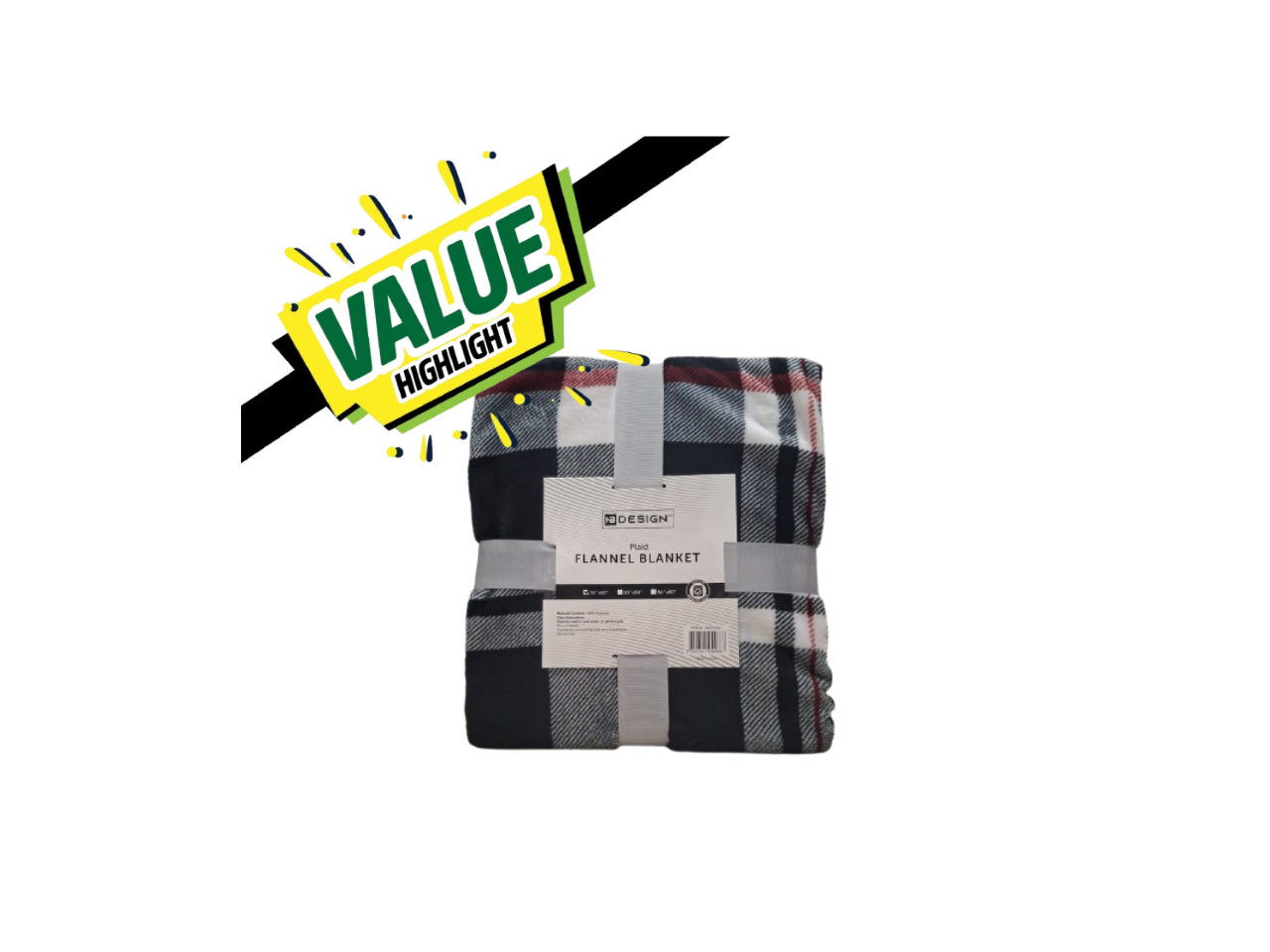 Plaid Flannel Blanket | 127X152cm