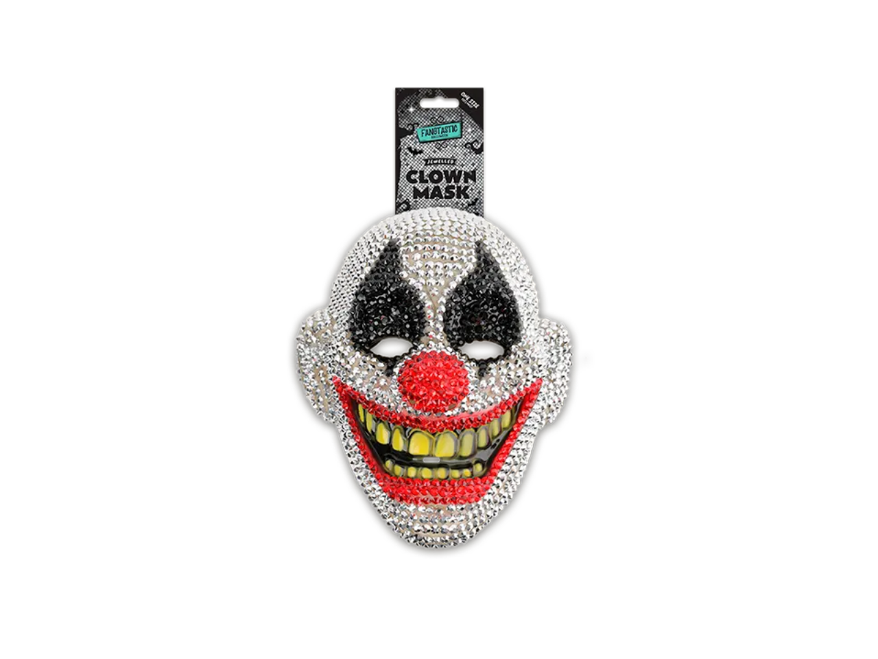 Halloween Jewelled Clown Mask