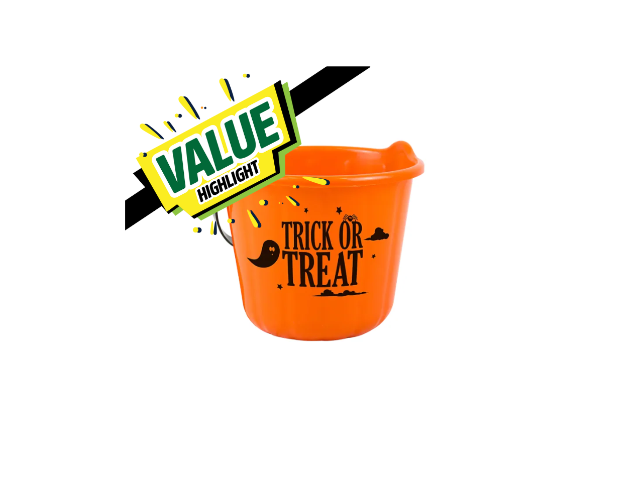 Halloween Trick Or Treat Bucket