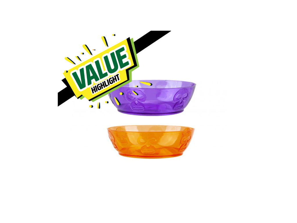 Sugar Skull Plastic Bowl