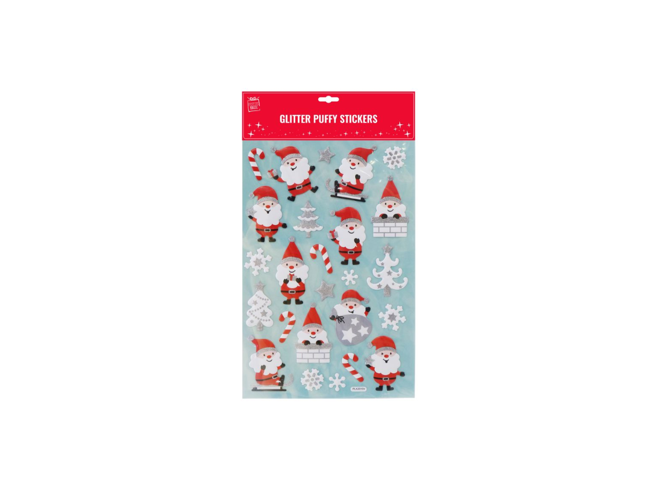 Christmas Glittery Puffy Stickers
