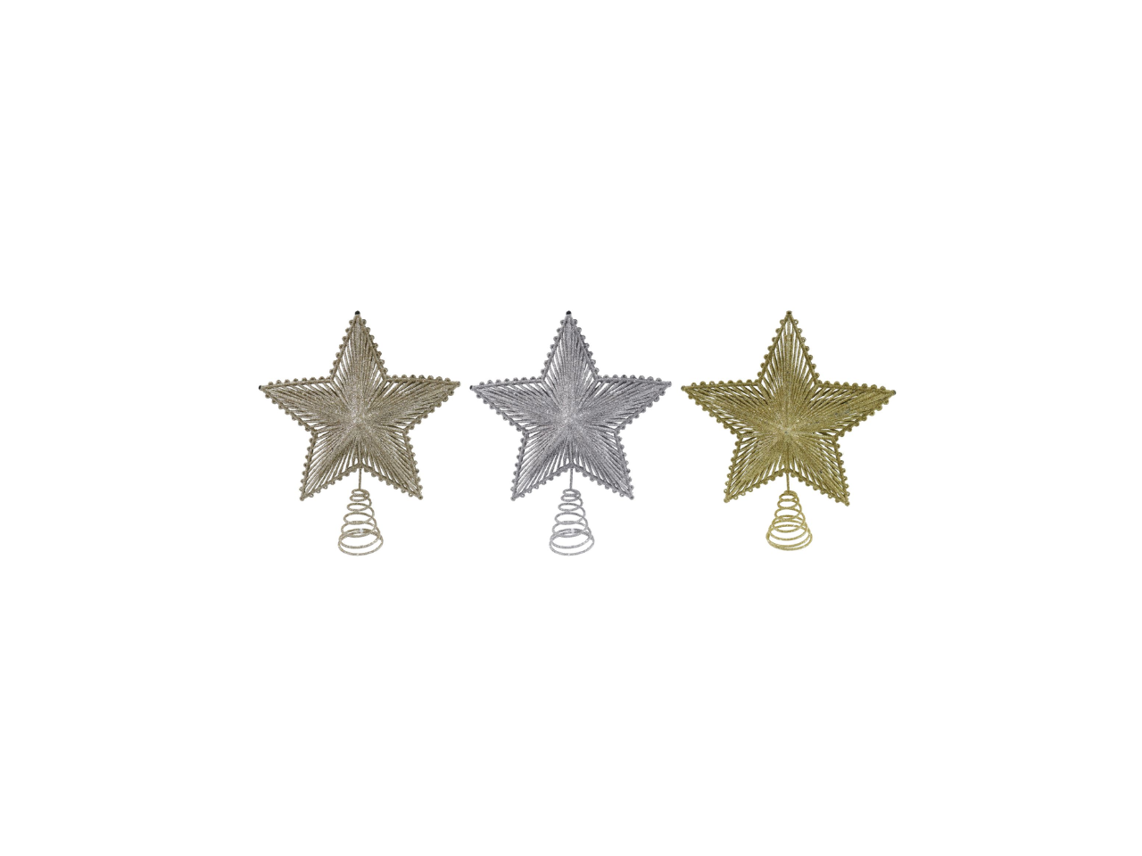 3D Glitter Star Topper