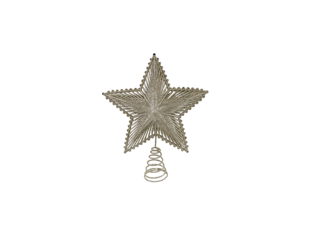 3D Glitter Star Topper