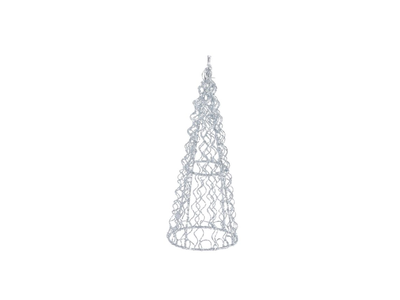 Spiral Glitter Tree Cone