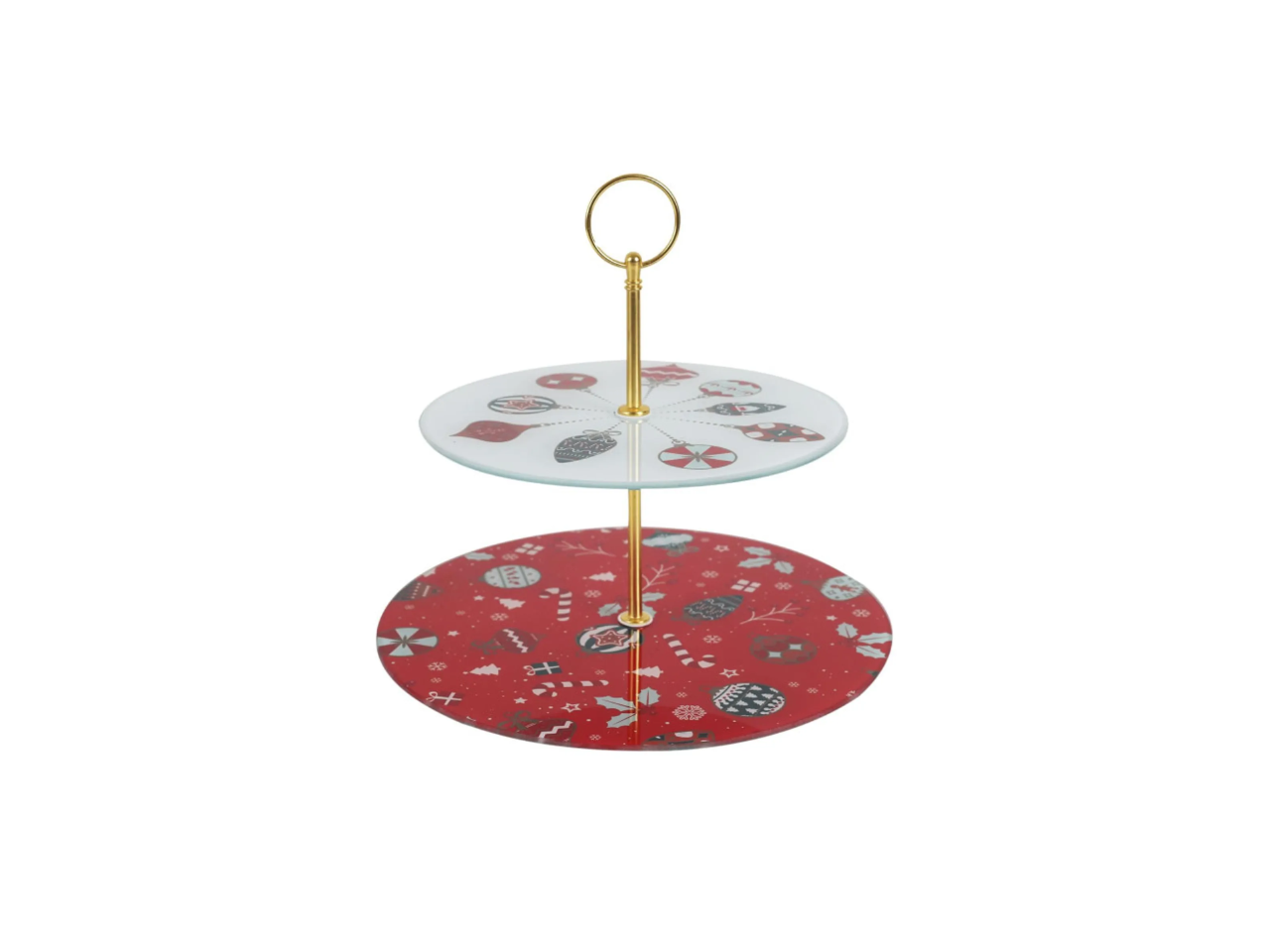 Christmas Two Tier Cake Stand