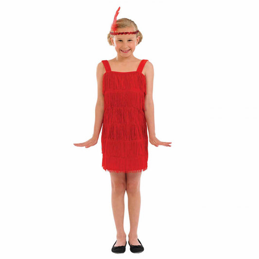 Girls Flapper Dress | Red