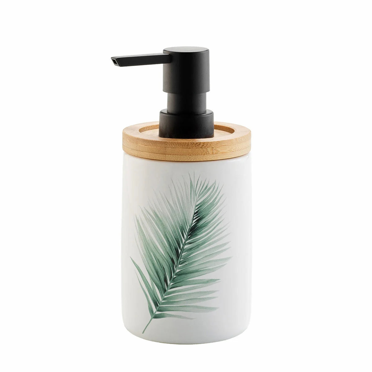 Ceramic Leaf Design Soap Dispenser