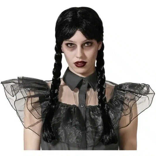 Black & White Braided Wig