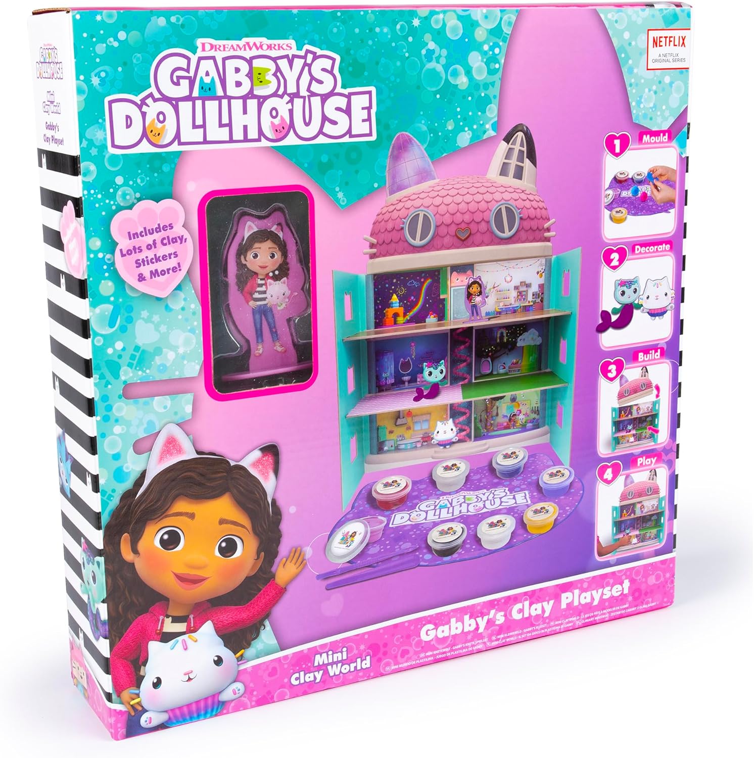Gabby's Dollhouse Mini Clay World Set