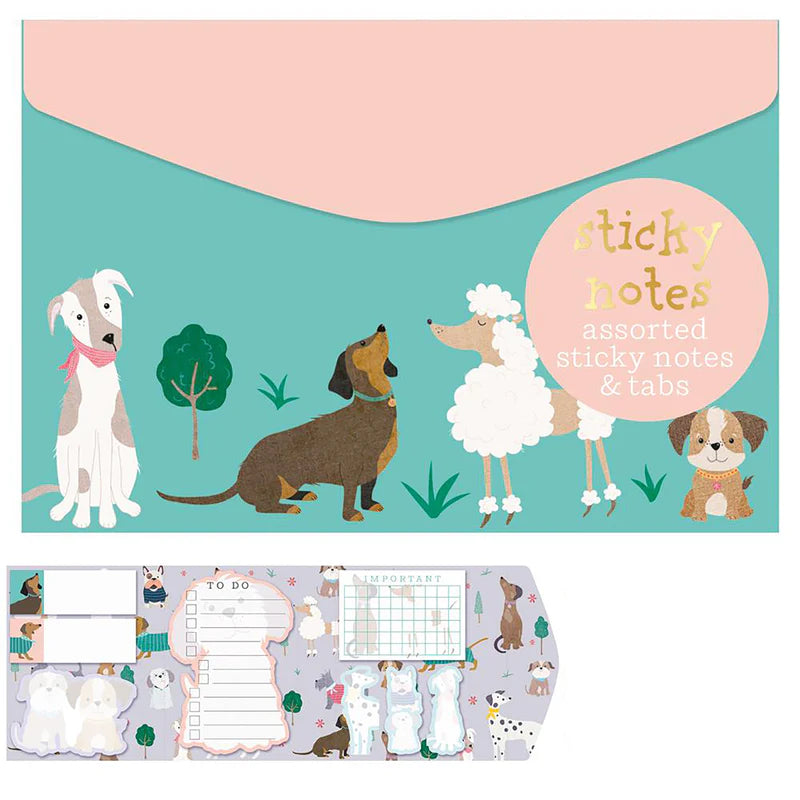 Assorted Dog Sticky Notes & Tabs