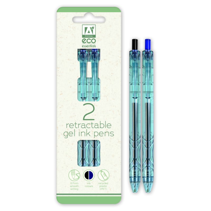 Retractable Gel Ink Pens Eco |  2 PCS