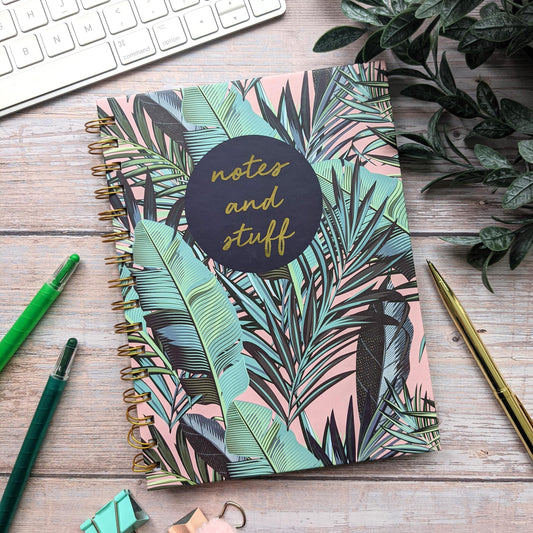 A5 Notebook Wired with Dividers – Palm Springs Design