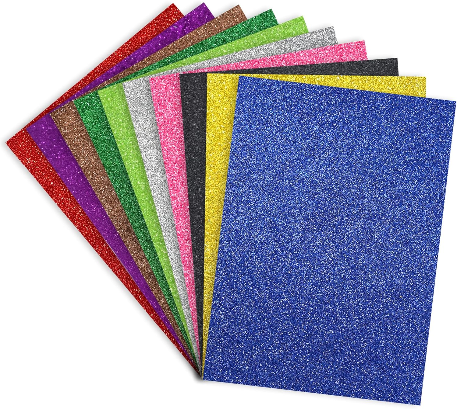 A4 Glitter Foam Sheets | Assorted Colours