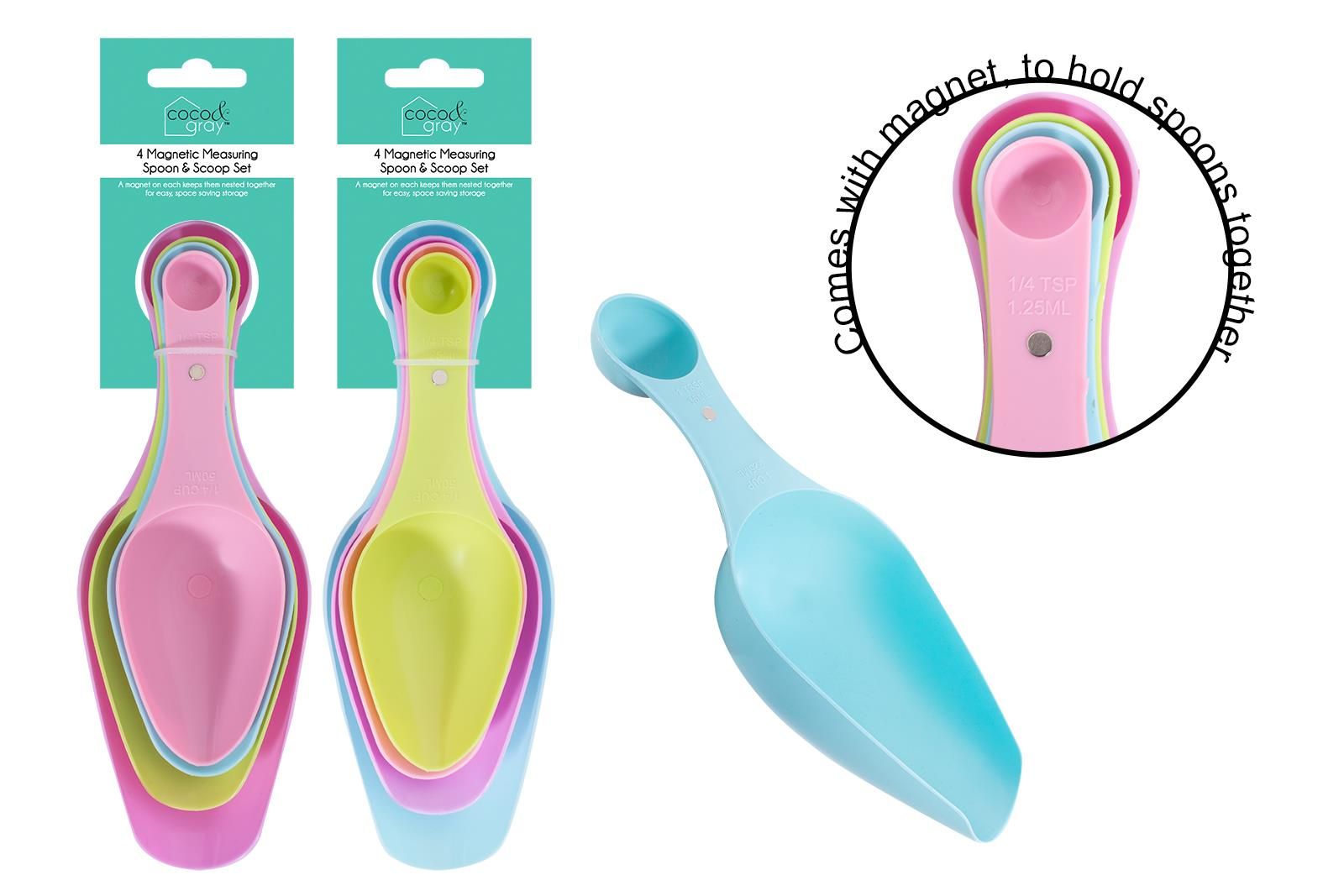 Measuring Spoons Set Of 4 |  Assorted Colours