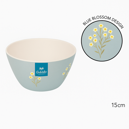 Bowl Melamine Blue Daisy  | 15CM