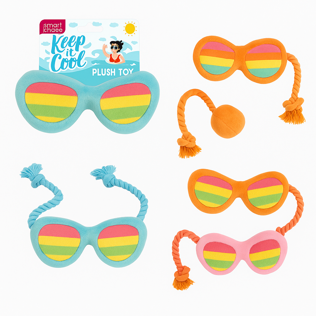 Dog Glasses Plush Toy